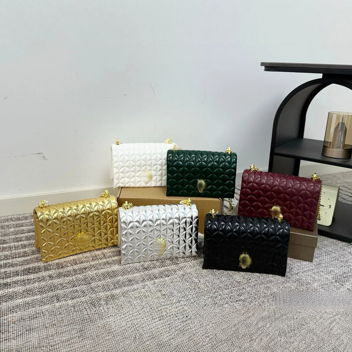 B-V-L-G-A-R-I Serpenti Sugarloaf Quilted Shoulder Bag – Master Quality | Box Packaging | Green