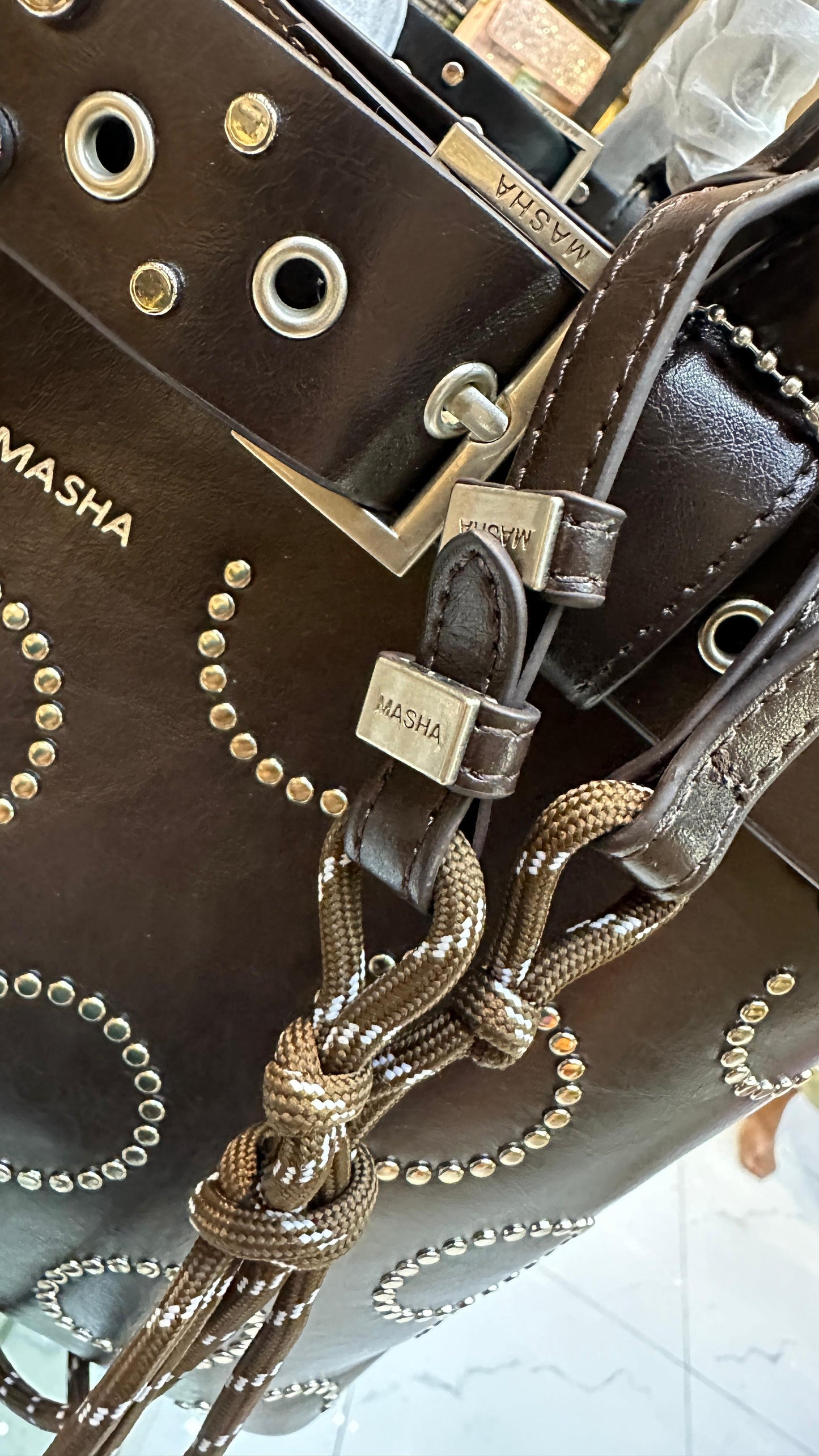 Masha Brand Original Leather Bag β Made in France (Black)