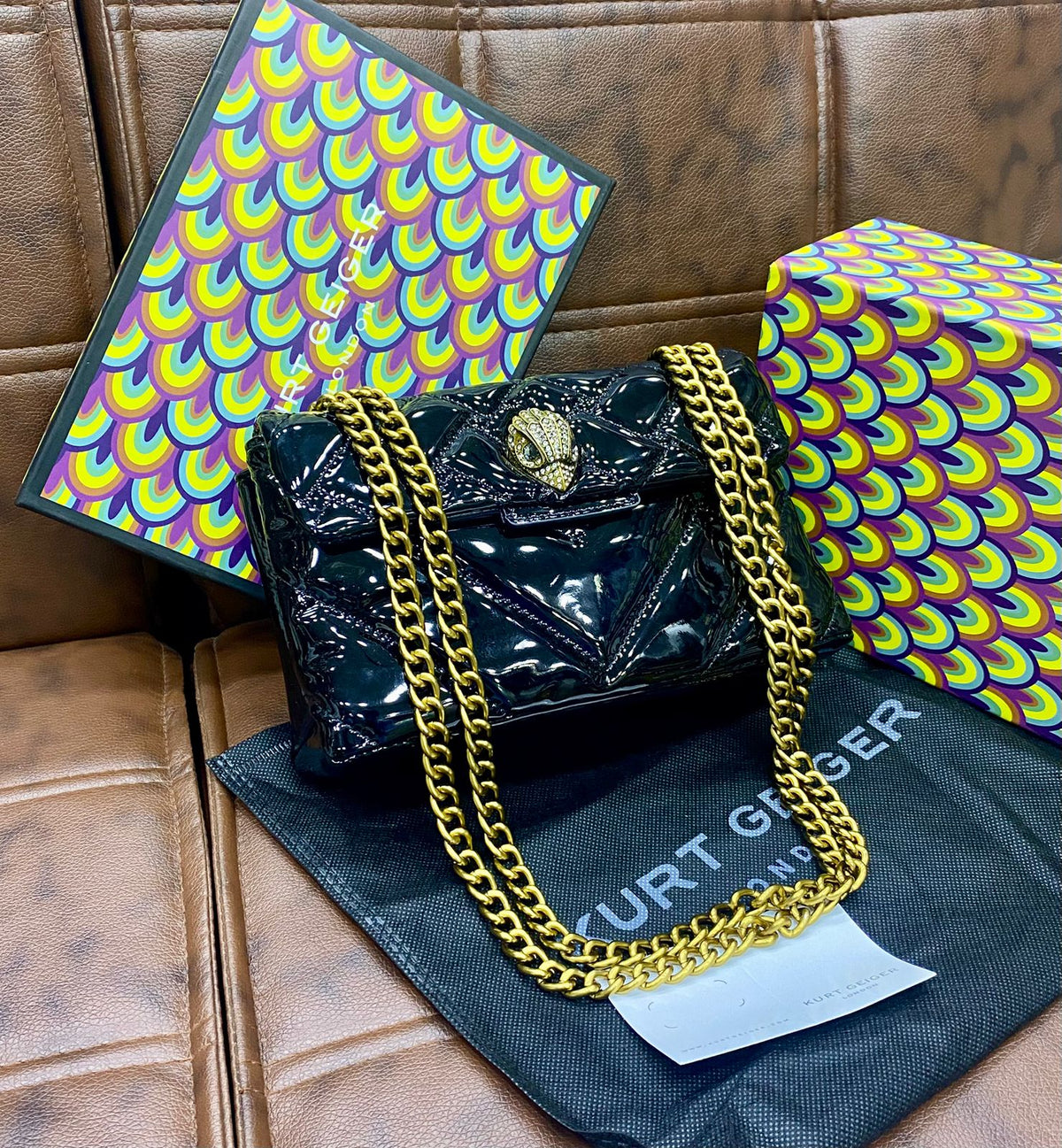 K-U-R-T G-E-I-G-E-R L-O-N-D-O-N SMALL KENSINGTON BAG – MASTER QUALITY WOMEN BAG | Black Design D