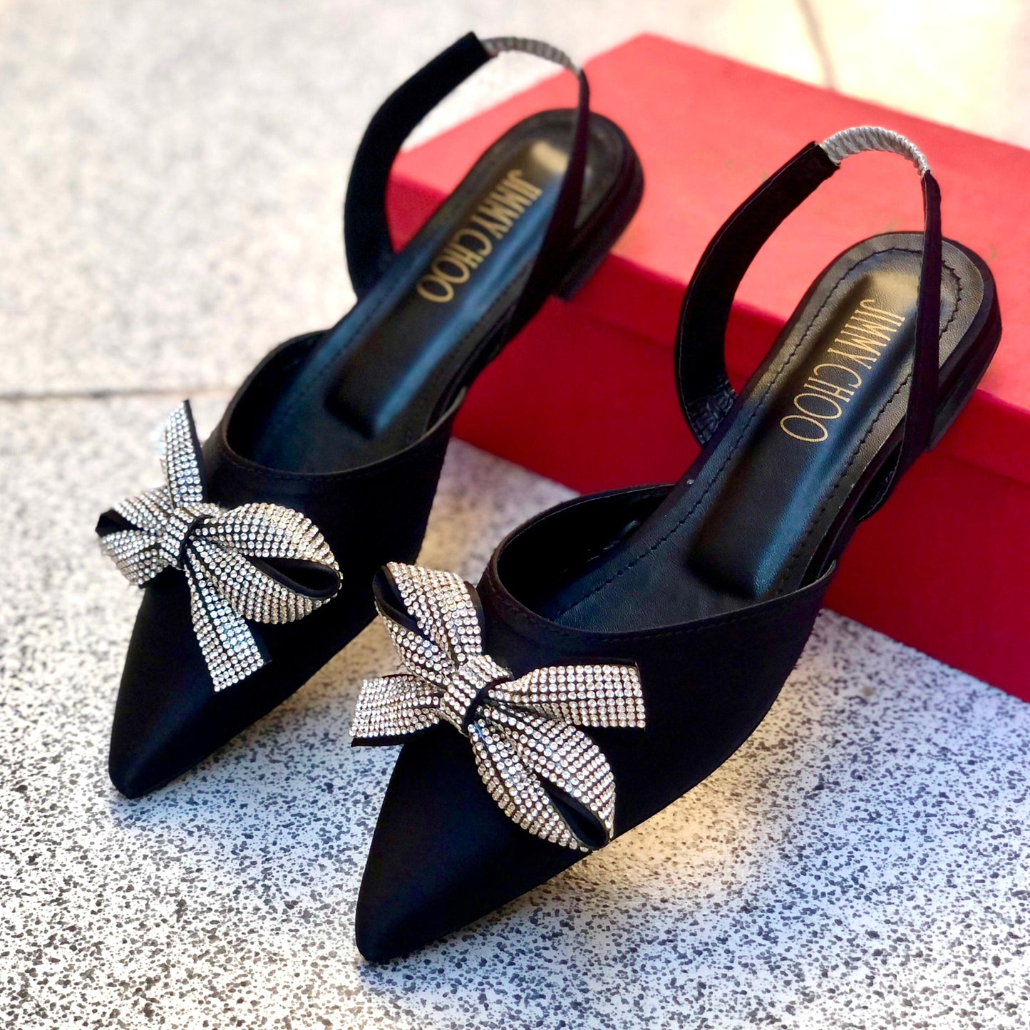 Jimmy Choo Flat Pumps β High-Quality Womenβs Footwear ( black )