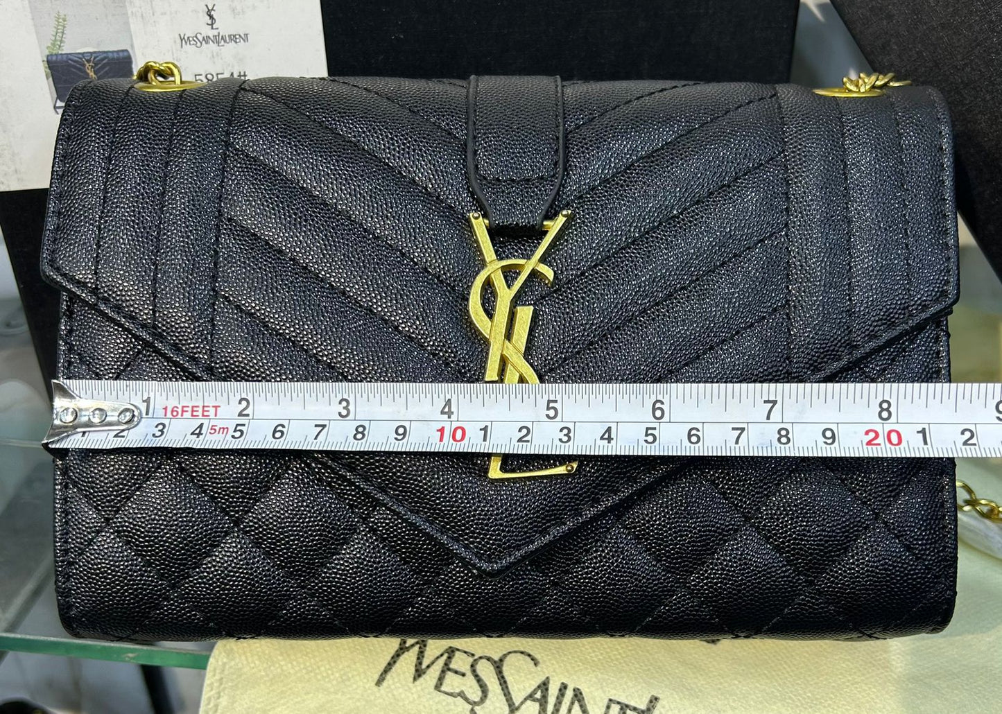 YSL Crossbody β Official Model (Black)