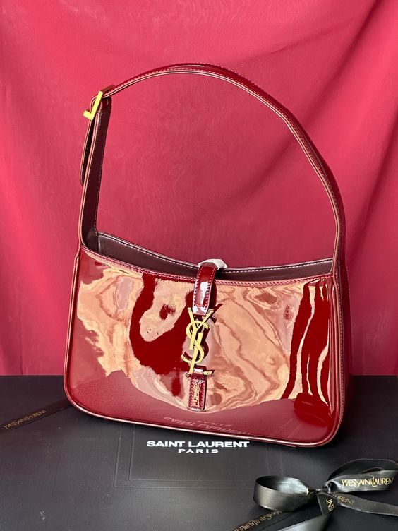 YSL Hobo Crossbody Bag β Chic & Iconic (Red)