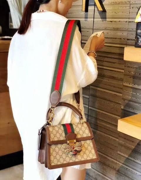 GUCCI β Queen Margaret Tote (Brown/Gold)