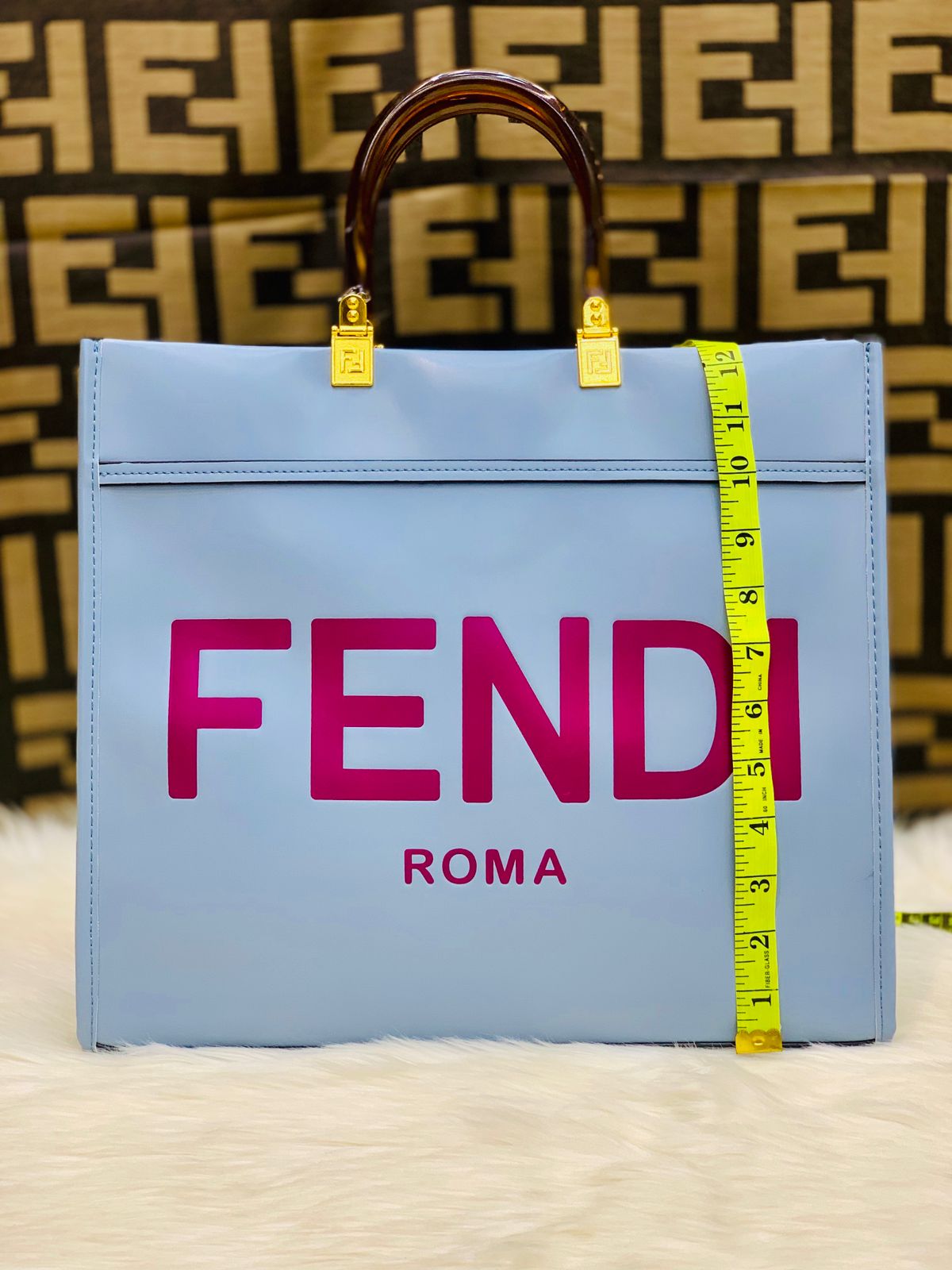 F-E-N-D-I Premium Tote Women Bag – Luxury Edition (Black-3)