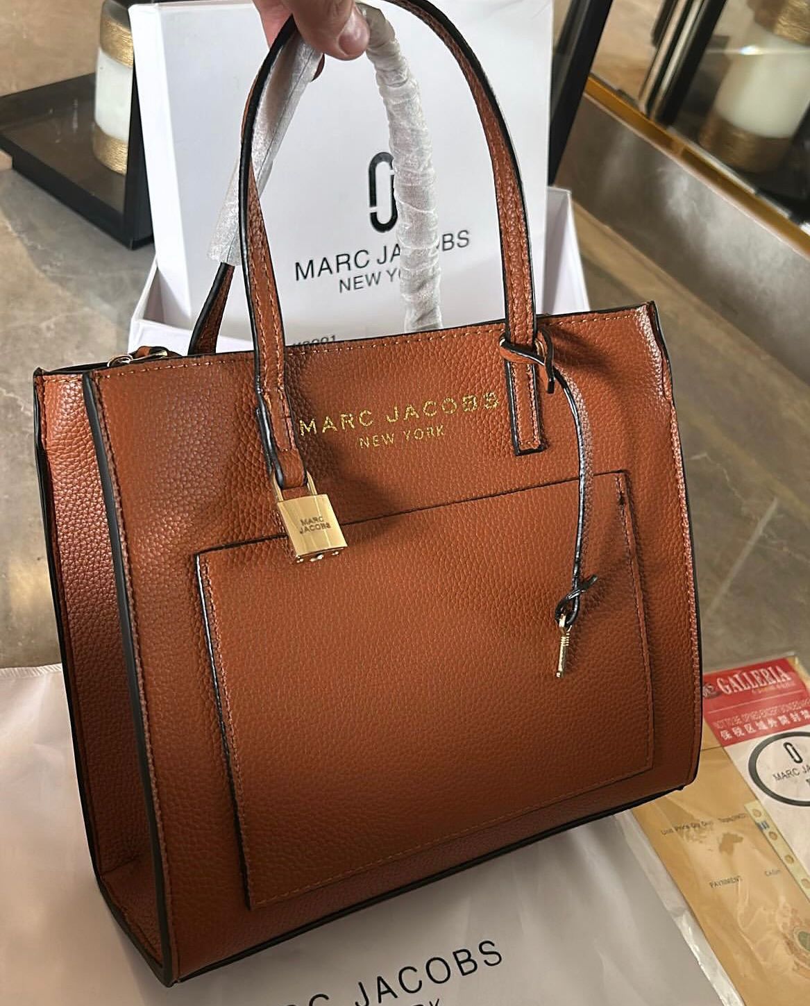 MARC JACOBS – Mini Grind Leather Women Bag (Brown)