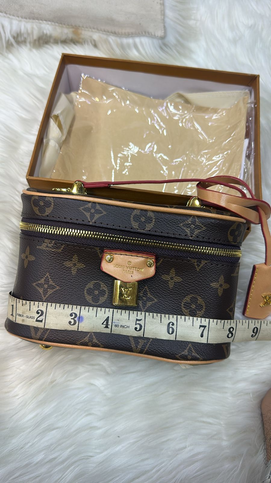 LOUIS VUITTON VANITY PM – Women Monogram Reverse Canvas Bag (Black)