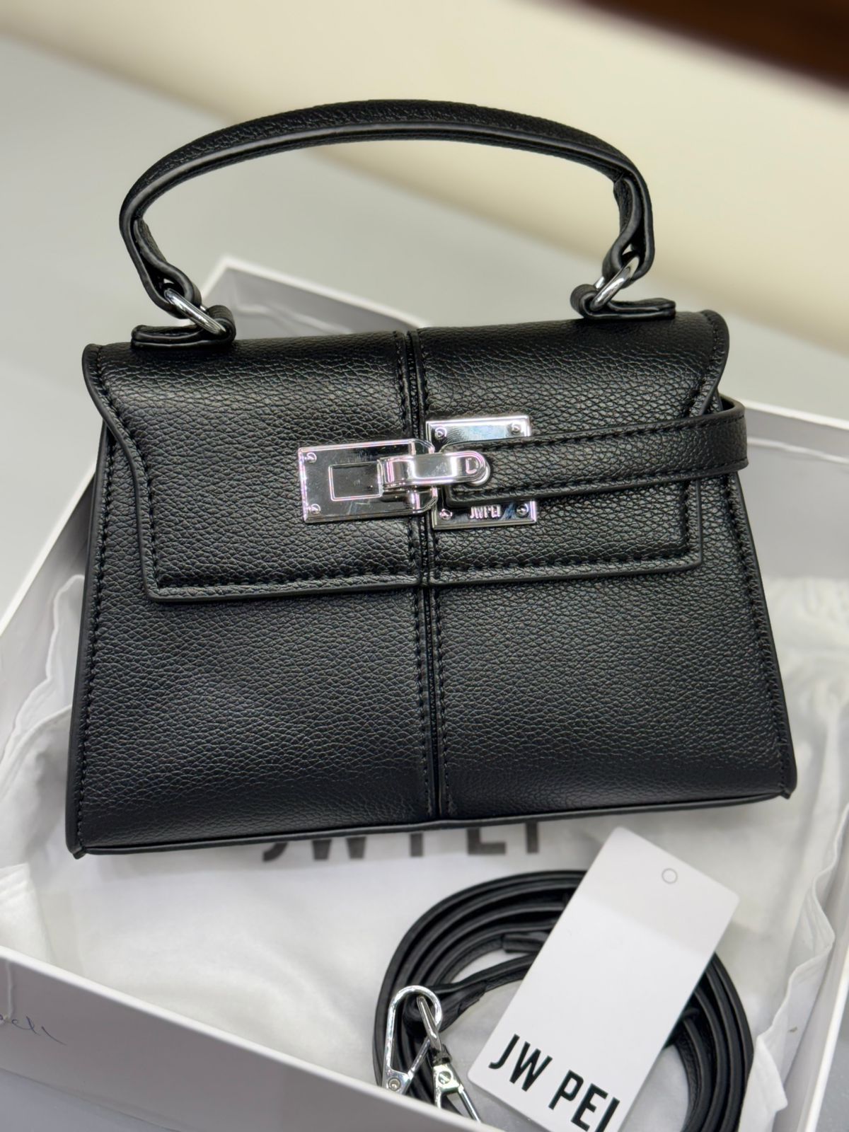 J-W P-E-I Elise Mini Top Handle Women Bag – Luxury Edition (Black)