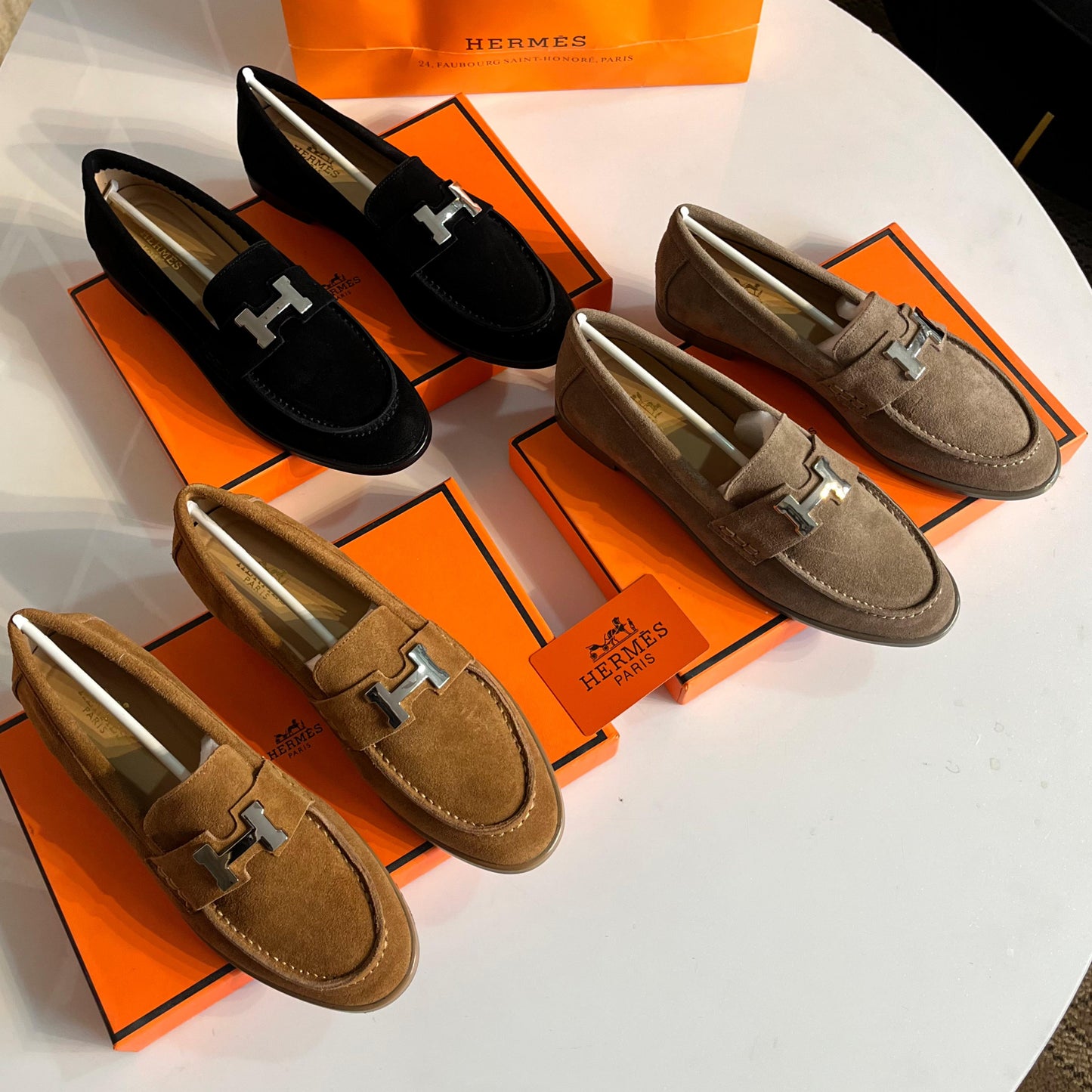 HERMÈS PARIS LOAFER – Women Loafers (Black)