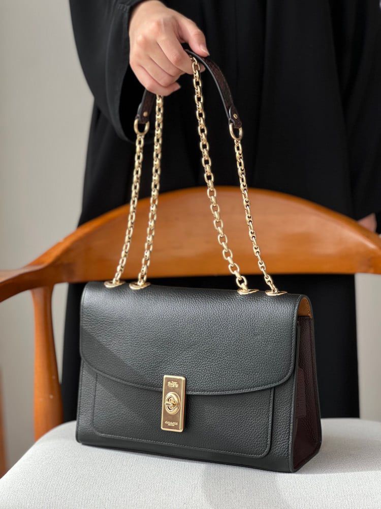 C-O-A-C-H Elegant Women Handbag – Luxury Edition with Full Brand Packaging (Black)