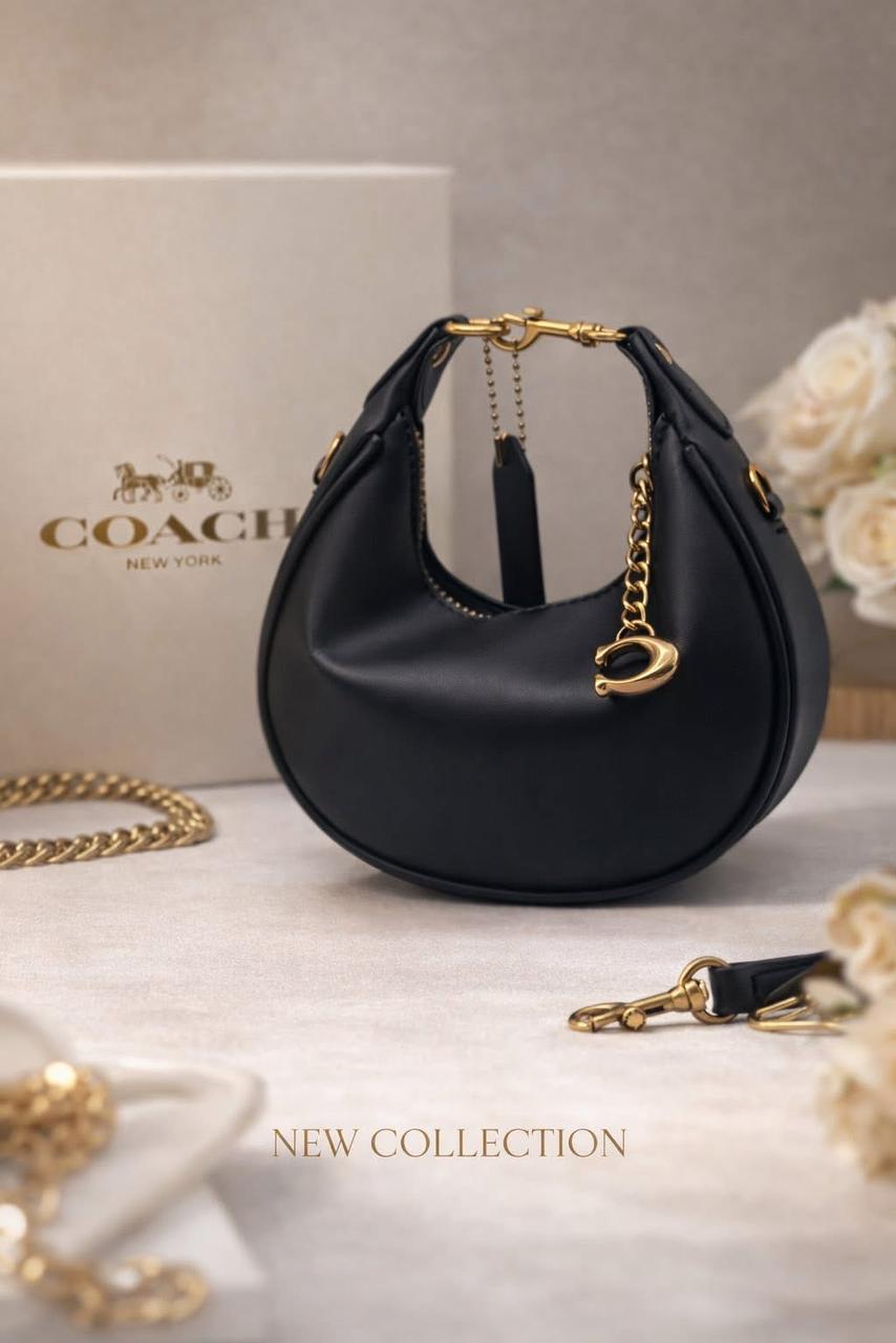 C-O-A-C-H Jonie Plain Mini Women Bag – Compact Luxury Edition (Black)