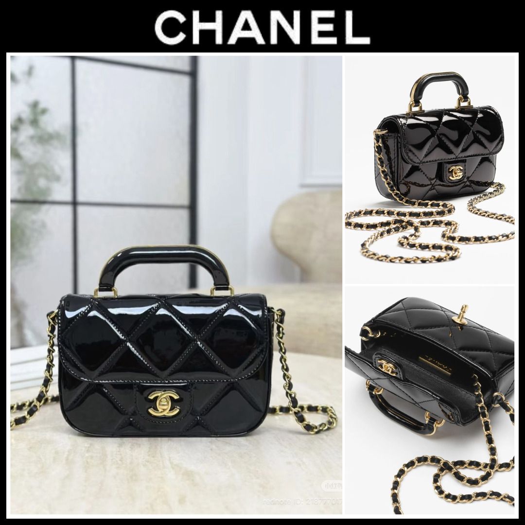 C-H-A-N-E-L Chain Crossbody Women Bag β Luxe Carry Edition (Black)