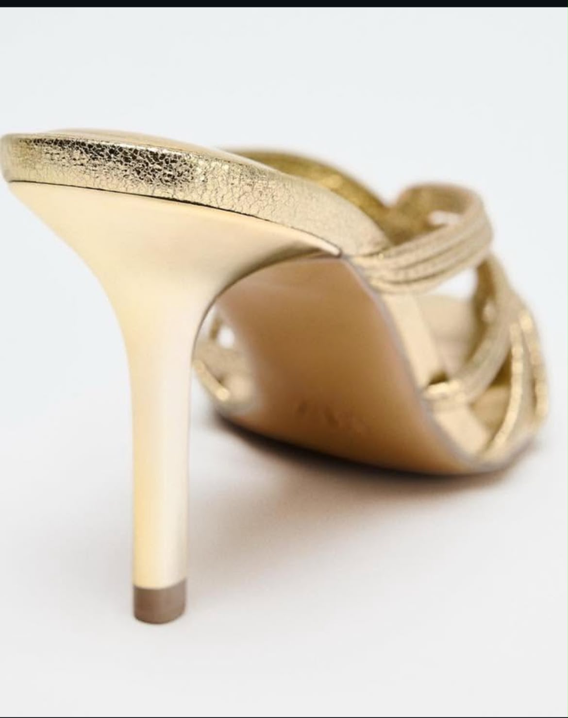 Z-A-R-A Premium Quality Heels – Elegant Luxury Women Footwear (Golden)