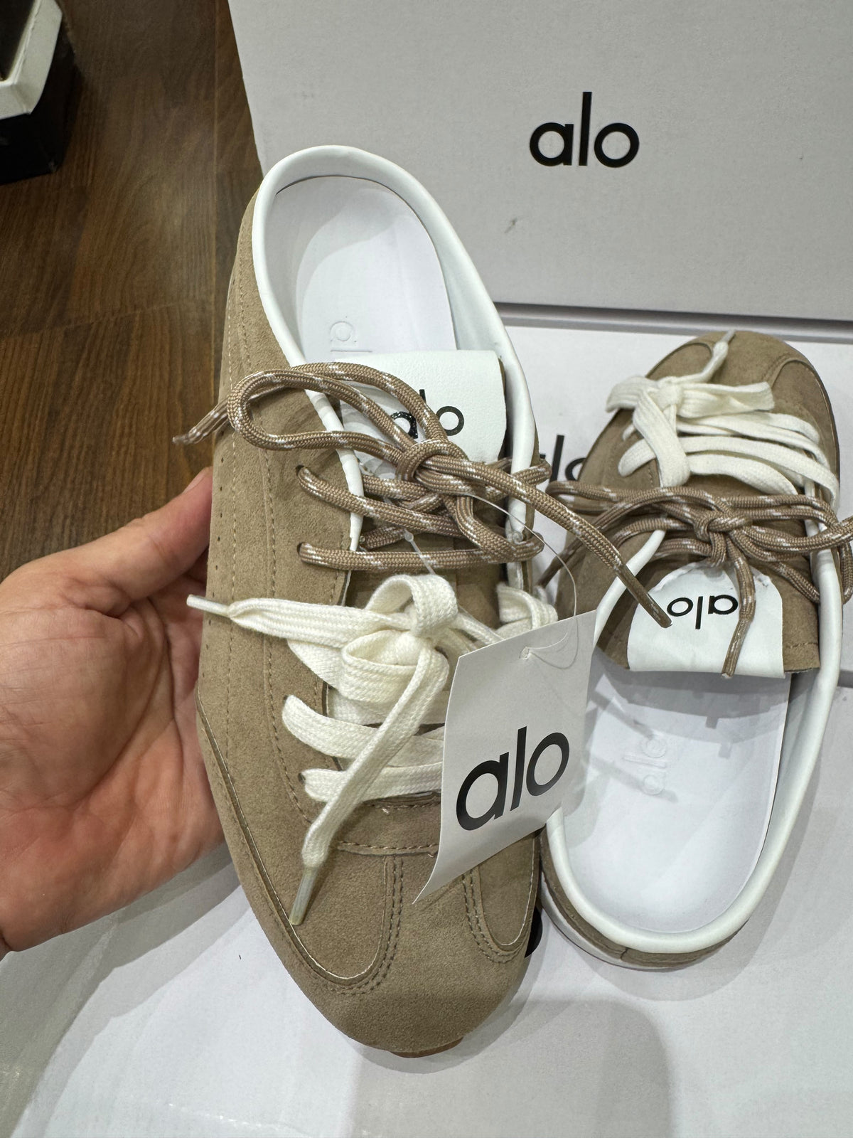 A-L-O Sunset Sneaker Mule – Premium Quality Women Footwear (Beige Cream)