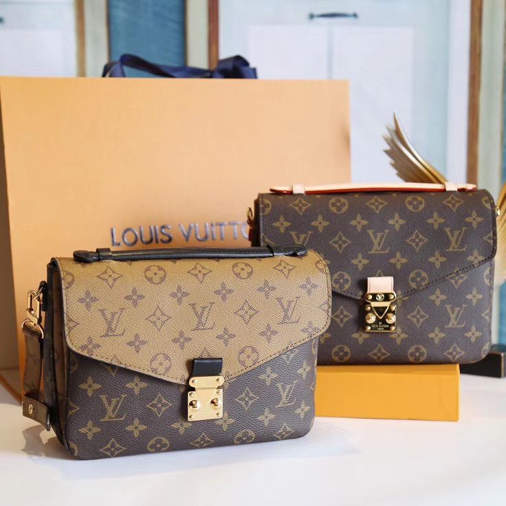 LOUIS VUITTON – Luxury Leather Women Bag (Beige Brown)