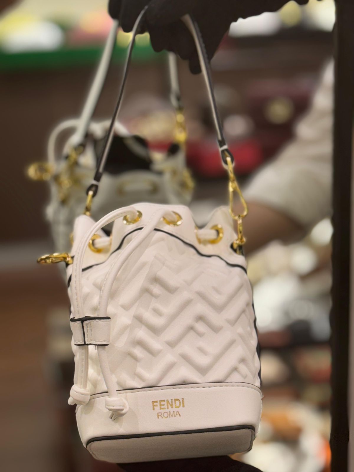 Fendi Mon Tresor Bucket Bag – Premium Women Bag (White)