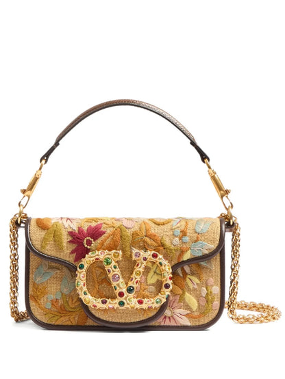 V-A-L-E-N-T-I-N-O G-A-R-A-V-A-N-I Locò Small Jewel VLogo Convertible Women Bag – Super Premium Edition (Beige)