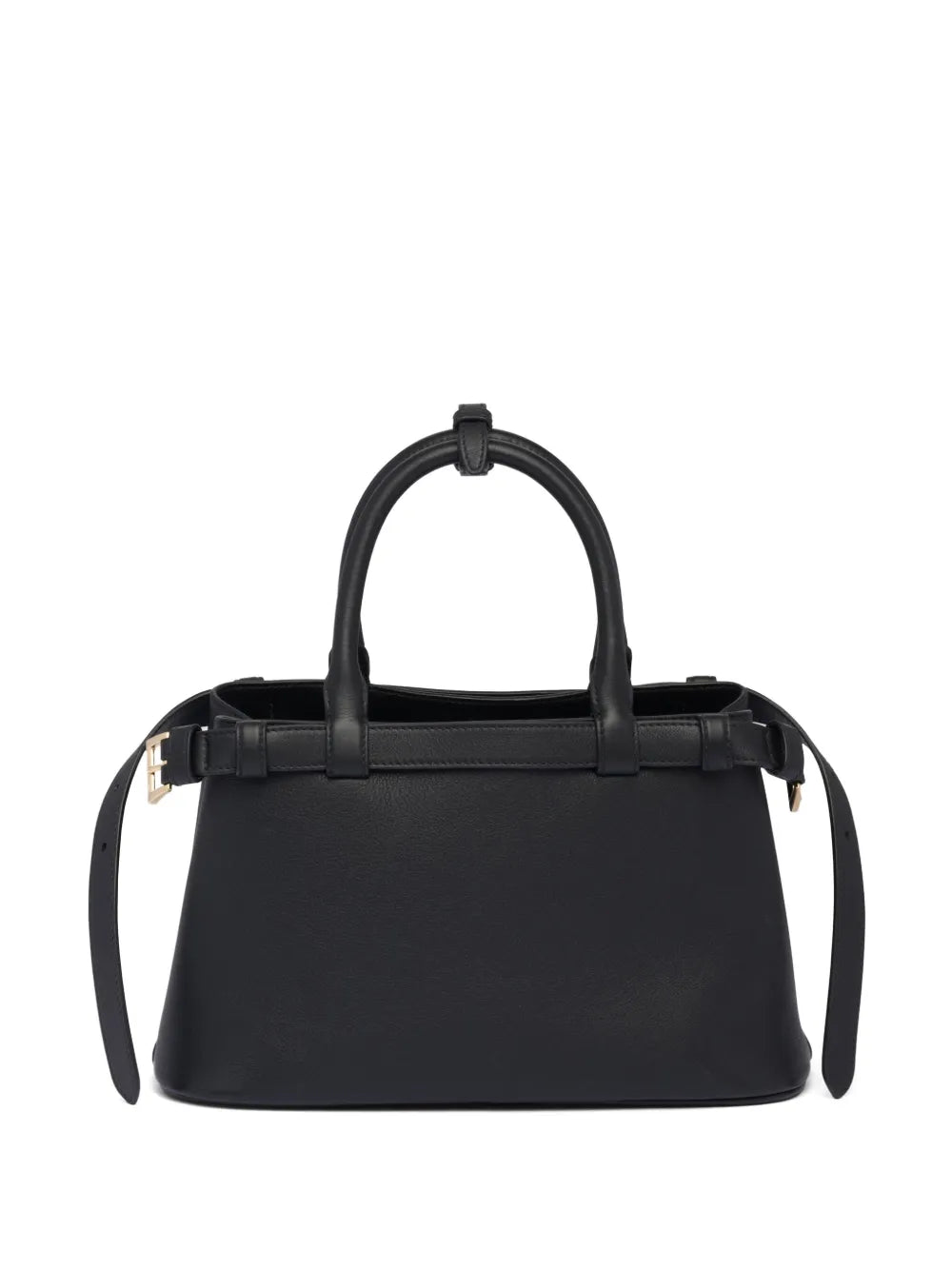 P-R-A-D-A Buckle Small Handbag with Double Belt – Elegant Luxe Women Bag (Black)