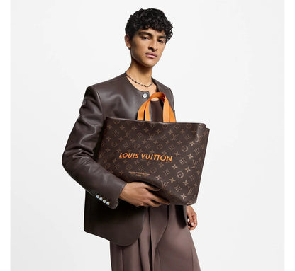 LOUIS VUITTON – Women Shopper Tote MM Bag Premium Quality (Brown)