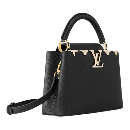 L-O-U-I-S V-U-I-T-T-O-N Capucines BB – Signature Luxe Women Bag (Black)