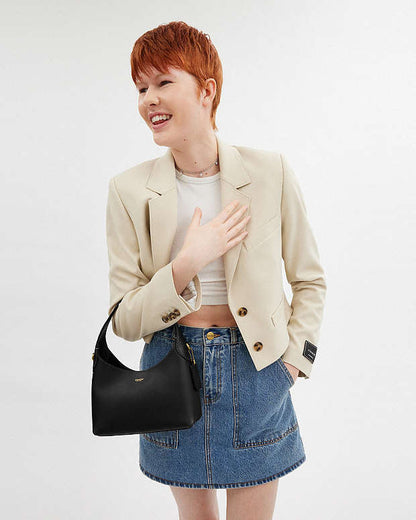 C-O-A-C-H Brooklyn Shoulder Bag 23 – Modern Luxe Women Bag (Black)