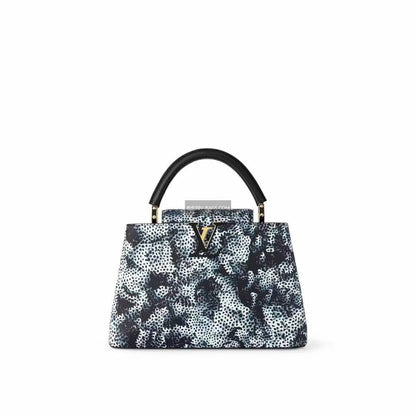 Louis Vuitton Capucines Women Bag - Premium Quality with Brand Box (Black/White-2)