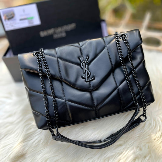 YSL Women Bag – Elegant Crossbody Design (Black)