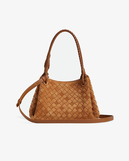 B-O-T-T-E-G-A V-E-N-E-T-A Small Shoulder Women Bag – Intrecciato Chic Edition (Mustard)