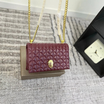 B-V-L-G-A-R-I Serpenti Sugarloaf Quilted Shoulder Bag – Master Quality | Box Packaging | Maroon