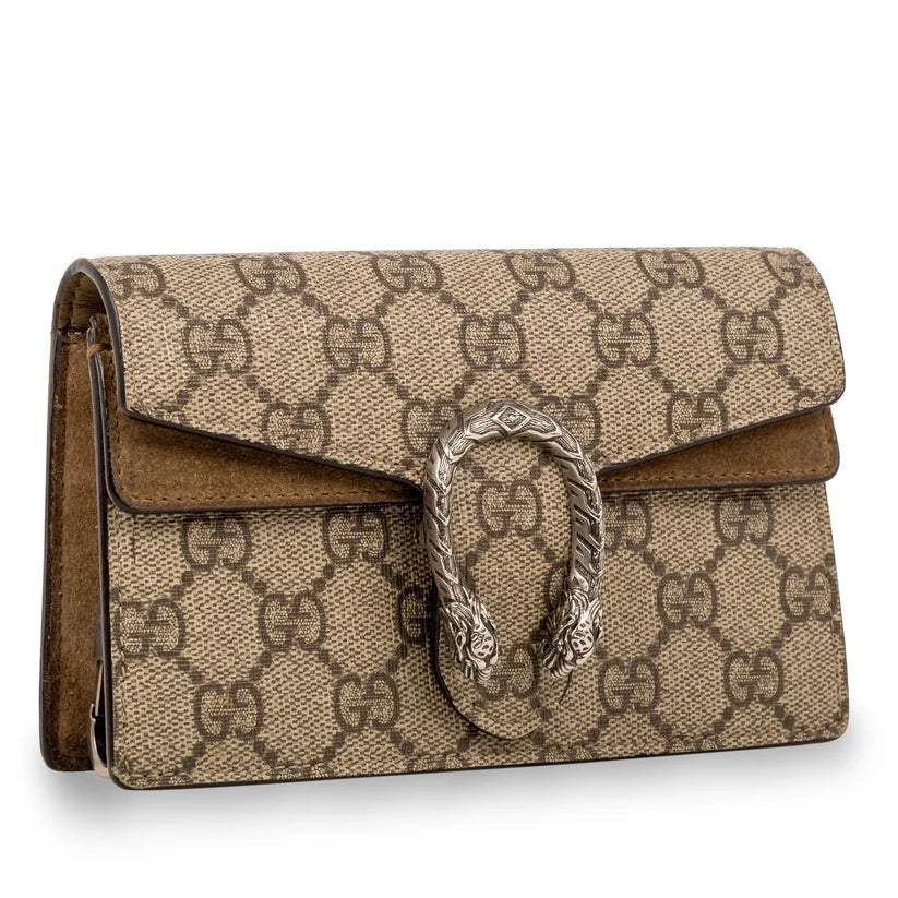 G-U-C-C-I Dionysus GG Supreme Mini Crossbody Bag – Signature Luxe Women Bag (Brown)