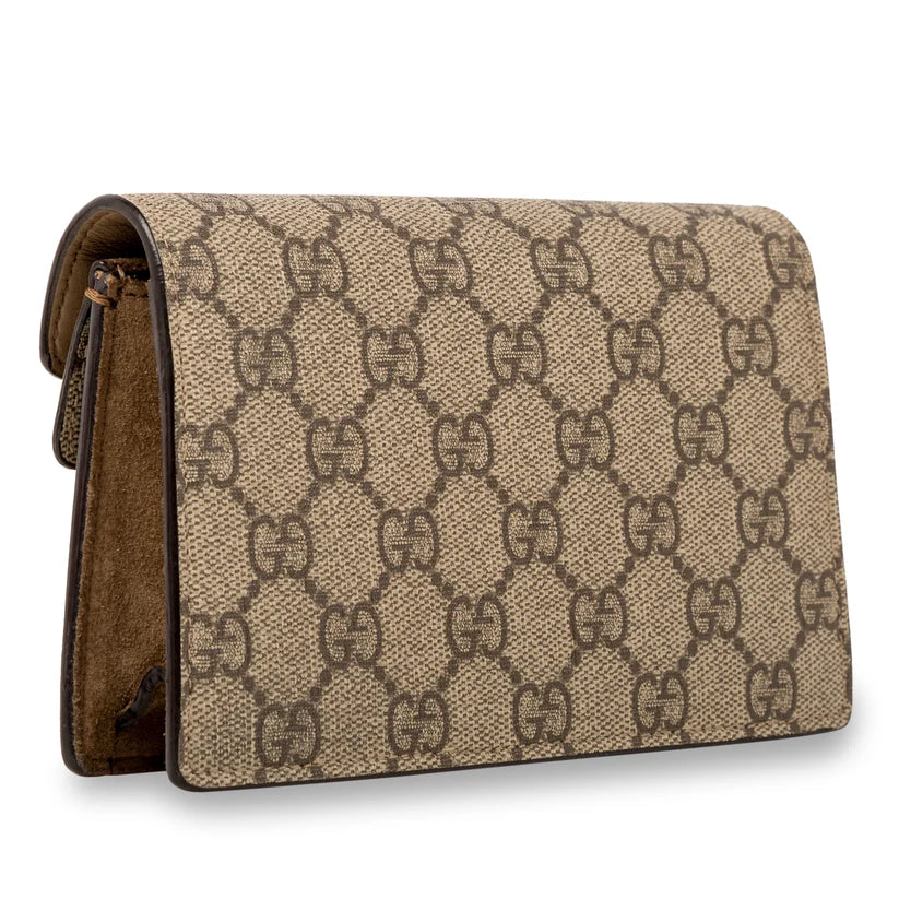 G-U-C-C-I Dionysus GG Supreme Mini Crossbody Bag – Signature Luxe Women Bag (Brown)