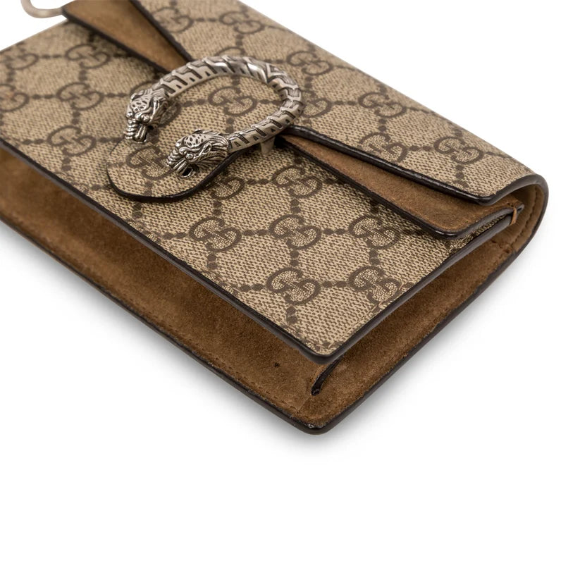 G-U-C-C-I Dionysus GG Supreme Mini Crossbody Bag – Signature Luxe Women Bag (Brown)