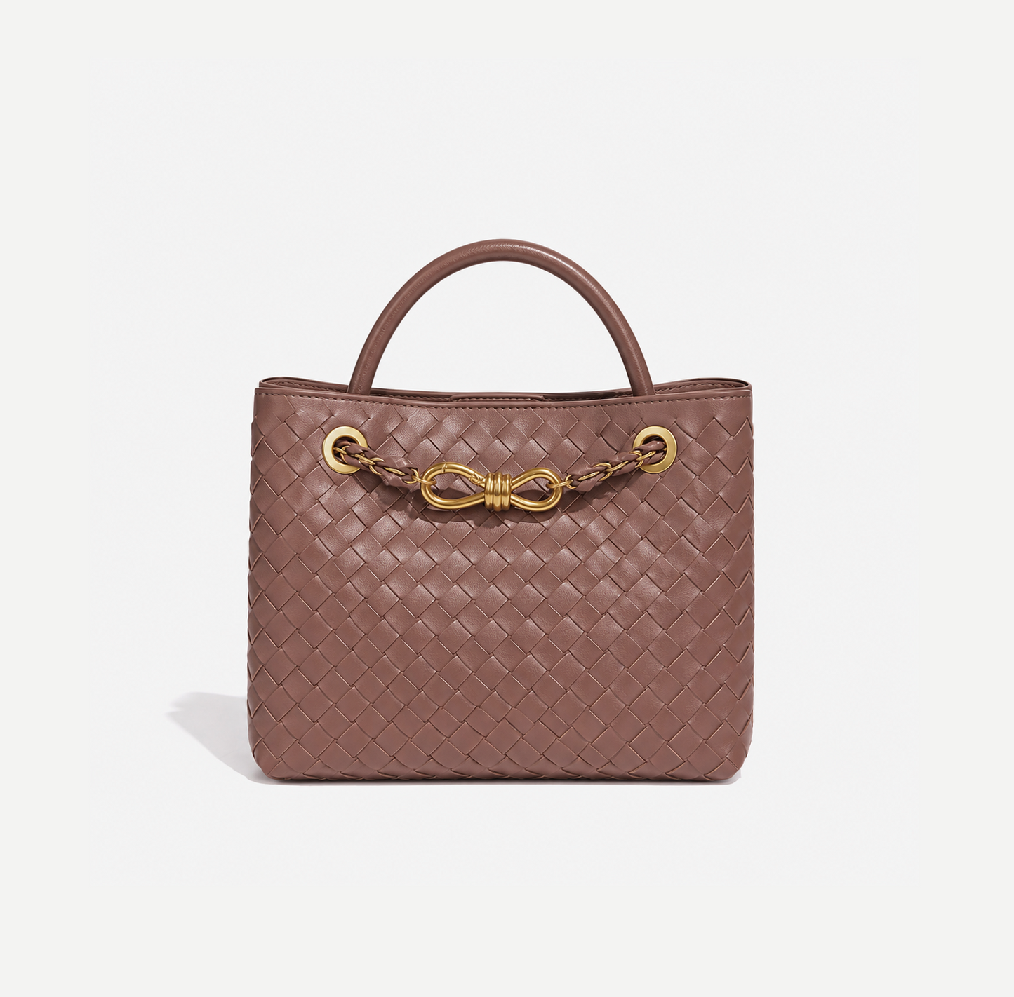 B-O-T-T-E-G-A V-E-N-E-T-A Small Andiamo Bag – Signature Luxe Women Bag (Brown-2)