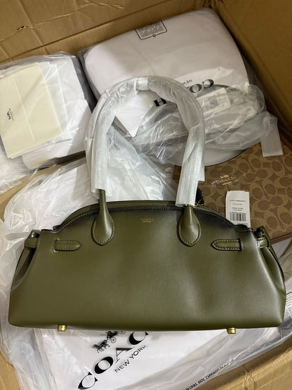 C-O-A-C-H Empire Carryall Women Bag – Vintage Luxe Edition (Green)