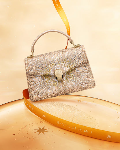 B-V-L-G-A-R-I Serpenti Forever Day-to-Night Shoulder Bag – Signature Luxe Women Bag (Gold)