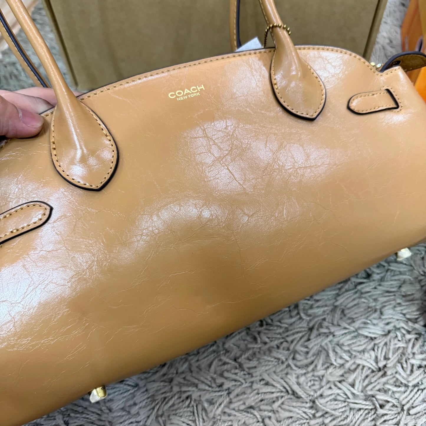 C-O-A-C-H Empire Carryall Women Bag – Vintage Luxe Edition (Honey Brown)