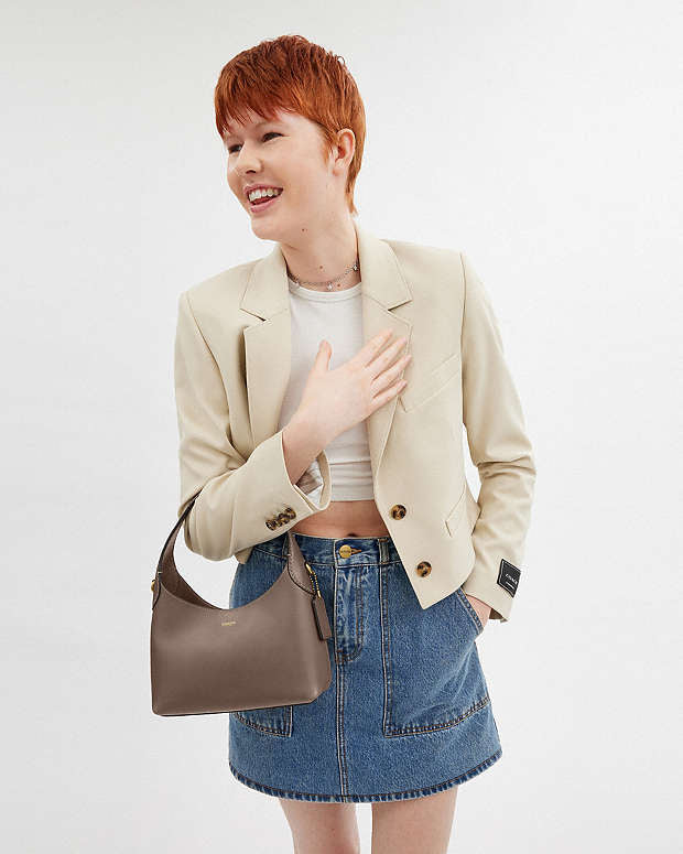 C-O-A-C-H Brooklyn Shoulder Bag 23 – Modern Luxe Women Bag (Brown-2)