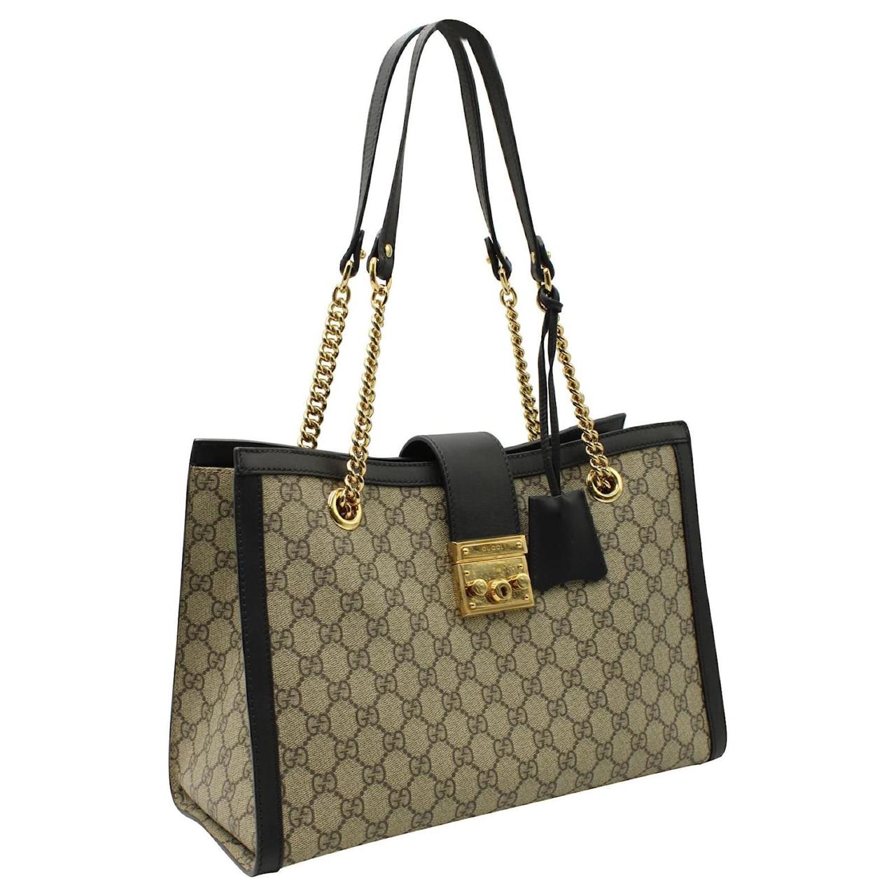 Gucci Padlock Jumbo Collection - Elegant and Versatile (Black/Gold)