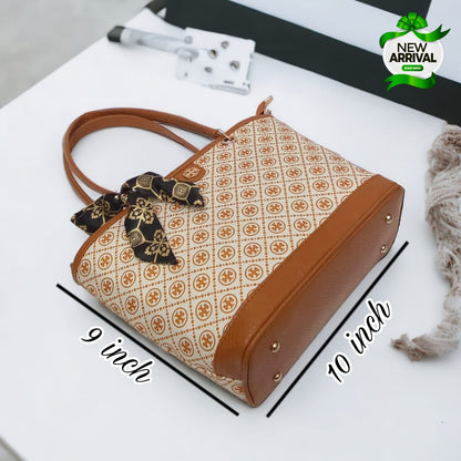 Tory Shoulder Bag with Scarf (Dark Brown)