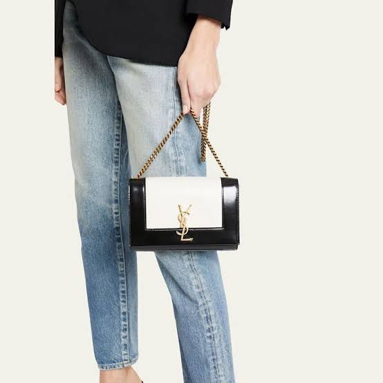 Saint Laurent Kate Small YSL Crossbody Bag  (Black 2)