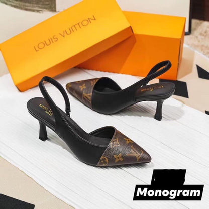 Louis Vuitton LV Charlie Sling Back Heel – Premium Women’s Footwear (Brown )