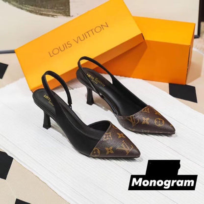 Louis Vuitton LV Charlie Sling Back Heel – Premium Women’s Footwear (Brown )