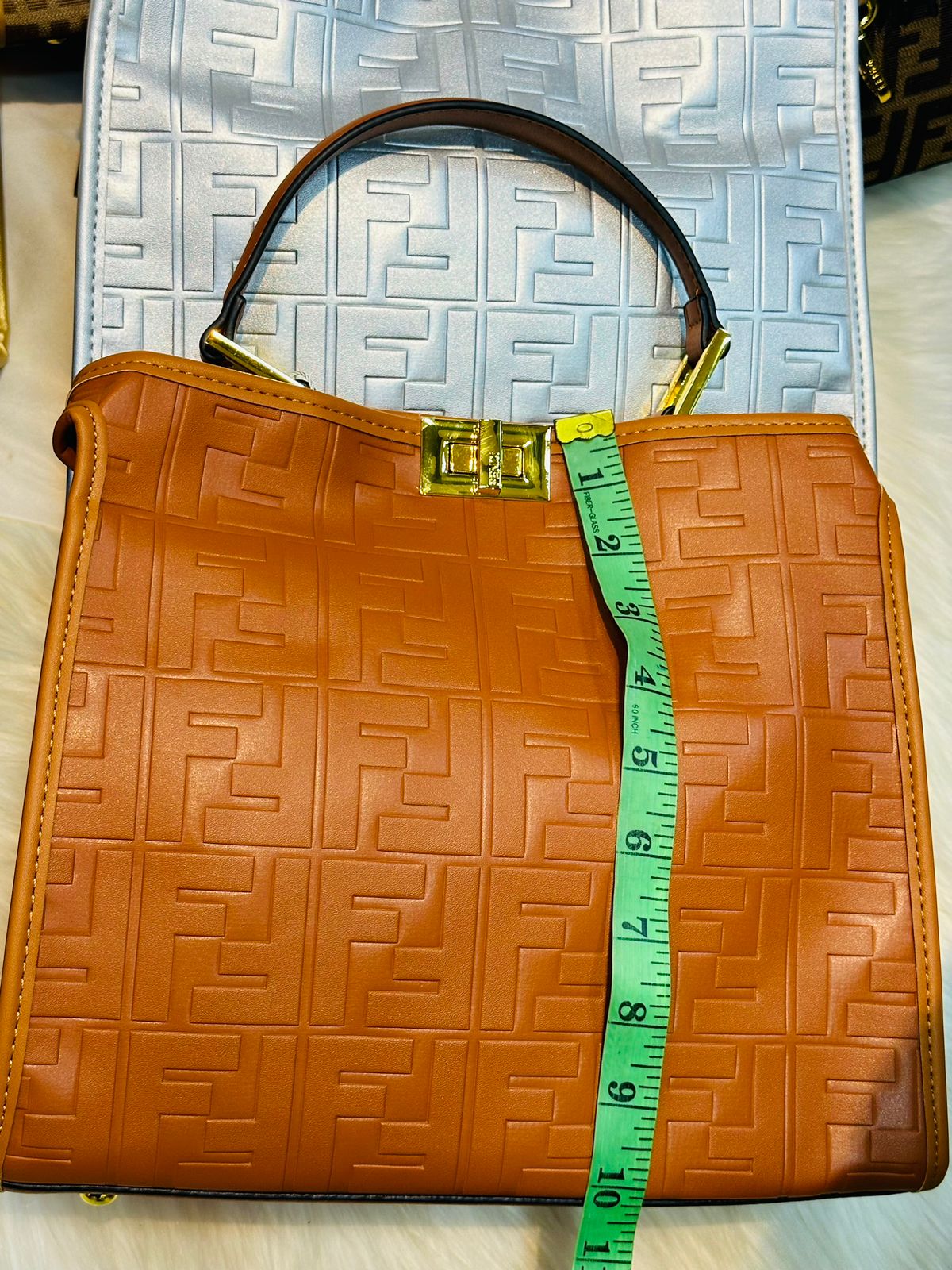 Fendi Tote Bag with Premium Features (silver)