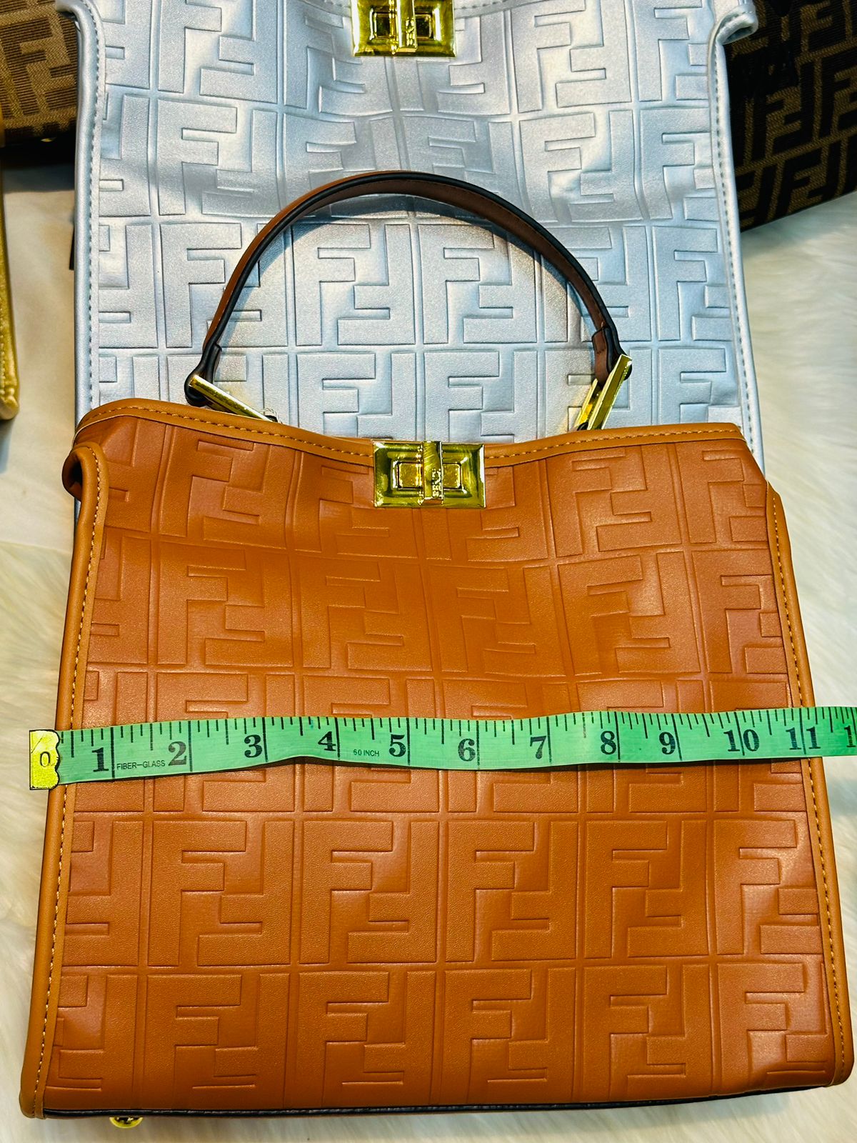 Fendi Tote Bag with Premium Features (silver)