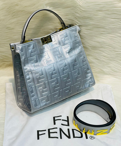 Fendi Tote Bag with Premium Features (silver)