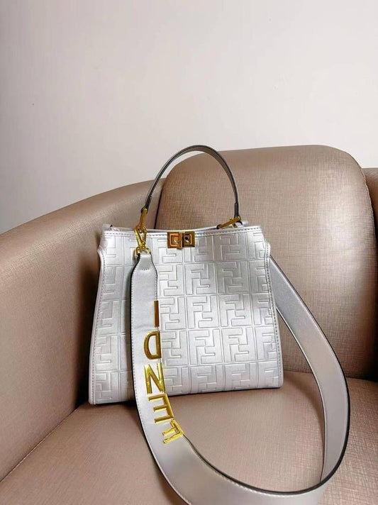 Fendi Tote Bag with Premium Features (silver)