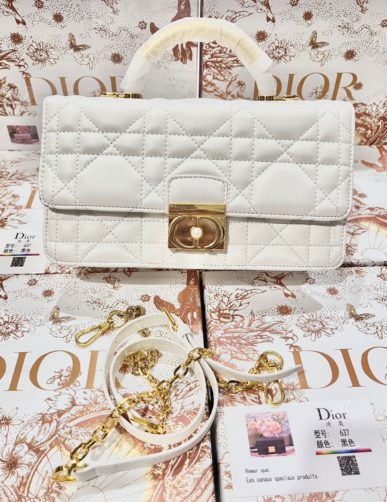 DIOR Mini Dior Ange Bag (white)