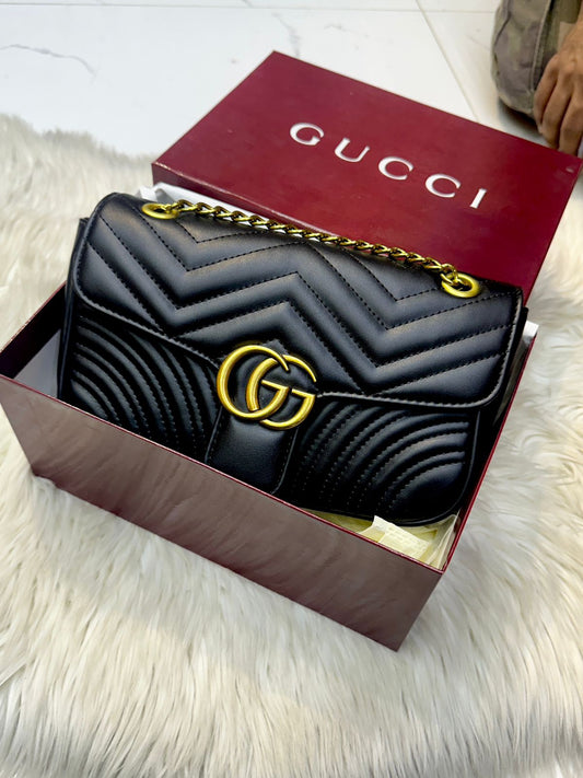 Premium GUCCI Marmont Women Bag (Black)