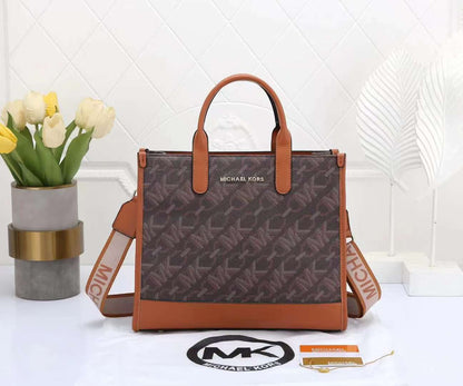 Michael Kors Women Handbag – Master Quality with Complete Branded Accessories (Brown)