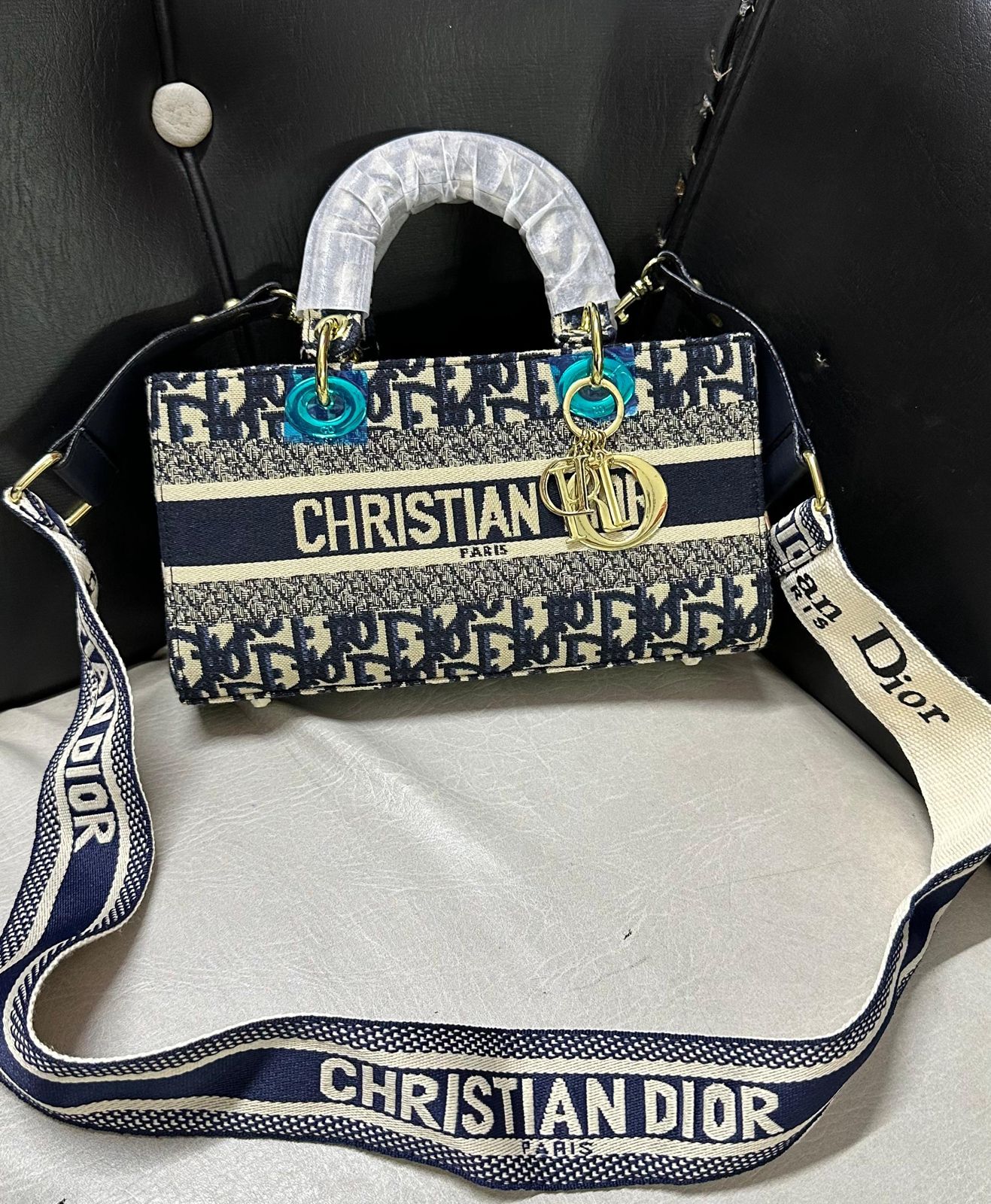 Christian Dior Embroidered Purse – Premium Women Bag (Blue)