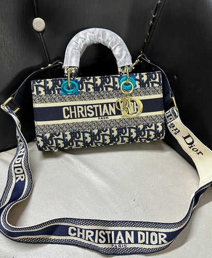 Christian Dior Embroidered Purse – Premium Women Bag (Blue)